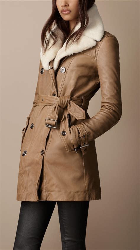 burberry london leather trench|Burberry trench coats for ladies.